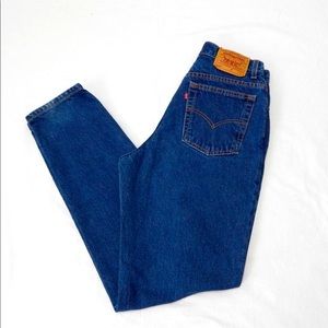 VINTAGE LEVIS 550 HIGH RISE STRAIGHT LEG MEDIUM WASH MOM JEANS SIZE 12